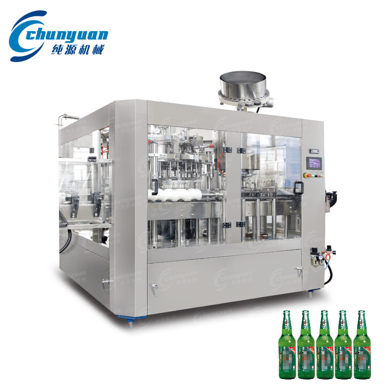 玻璃瓶啤酒灌裝機(jī)械 玻璃瓶啤酒灌裝機(jī)械